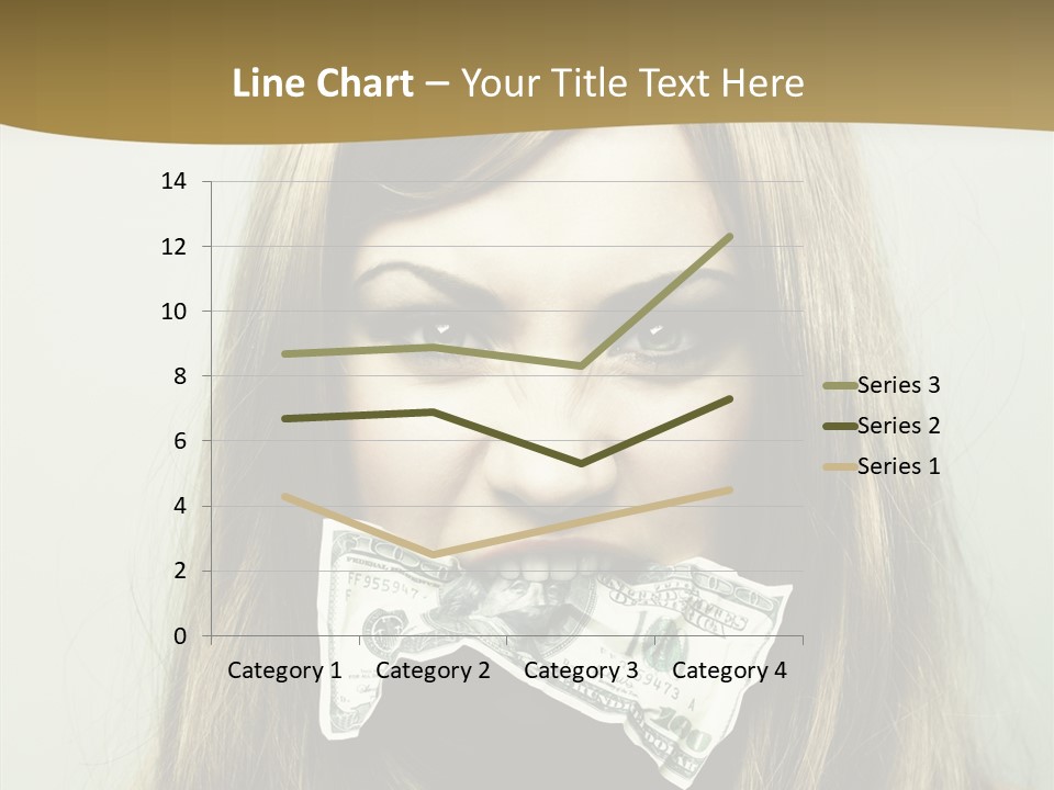 Young Beautiful Finance PowerPoint Template