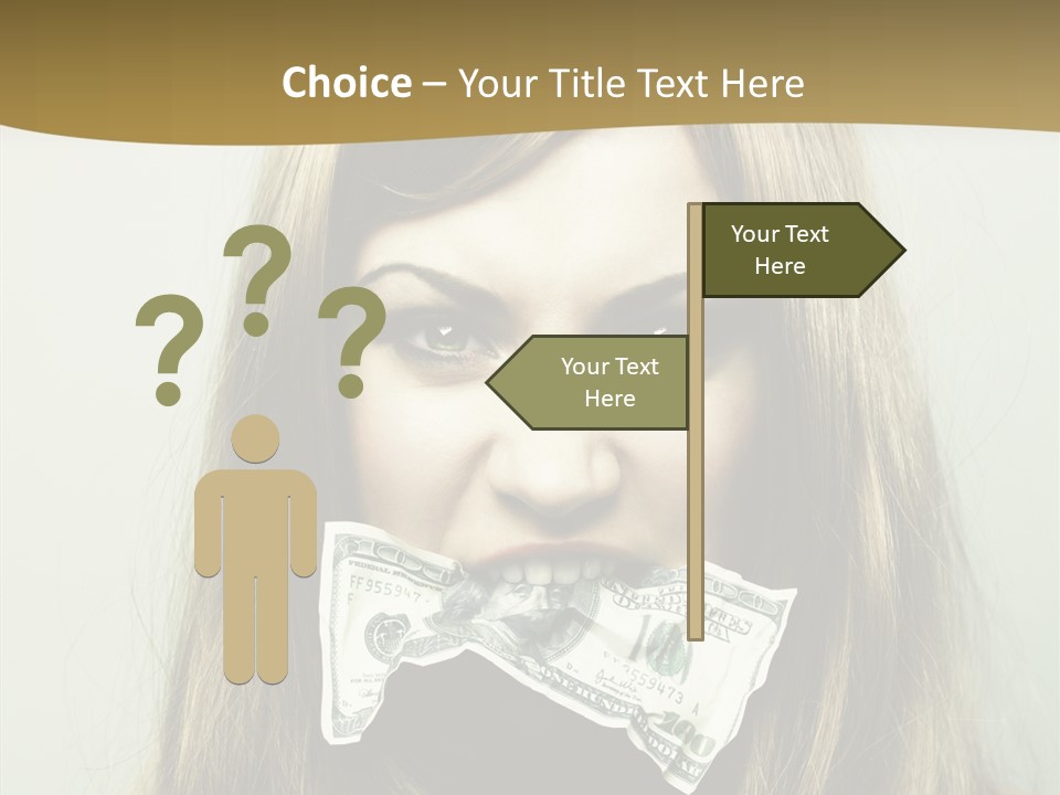 Young Beautiful Finance PowerPoint Template