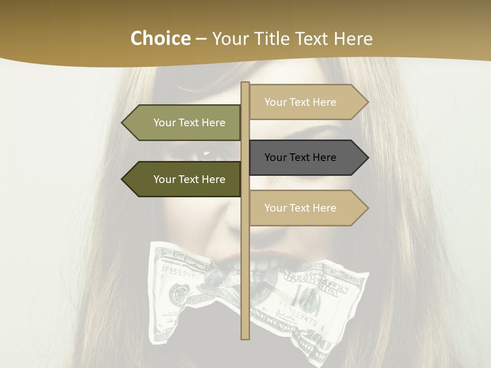Young Beautiful Finance PowerPoint Template