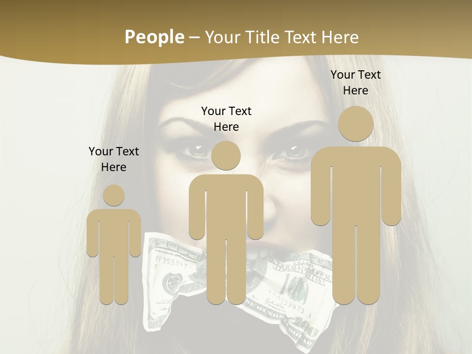 Young Beautiful Finance PowerPoint Template