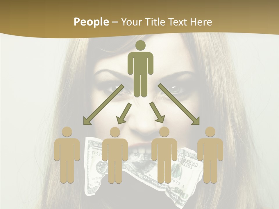 Young Beautiful Finance PowerPoint Template