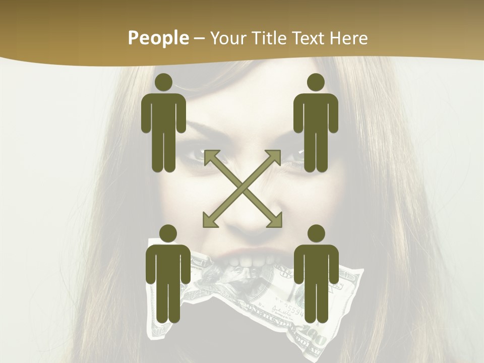 Young Beautiful Finance PowerPoint Template