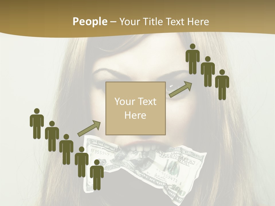 Young Beautiful Finance PowerPoint Template