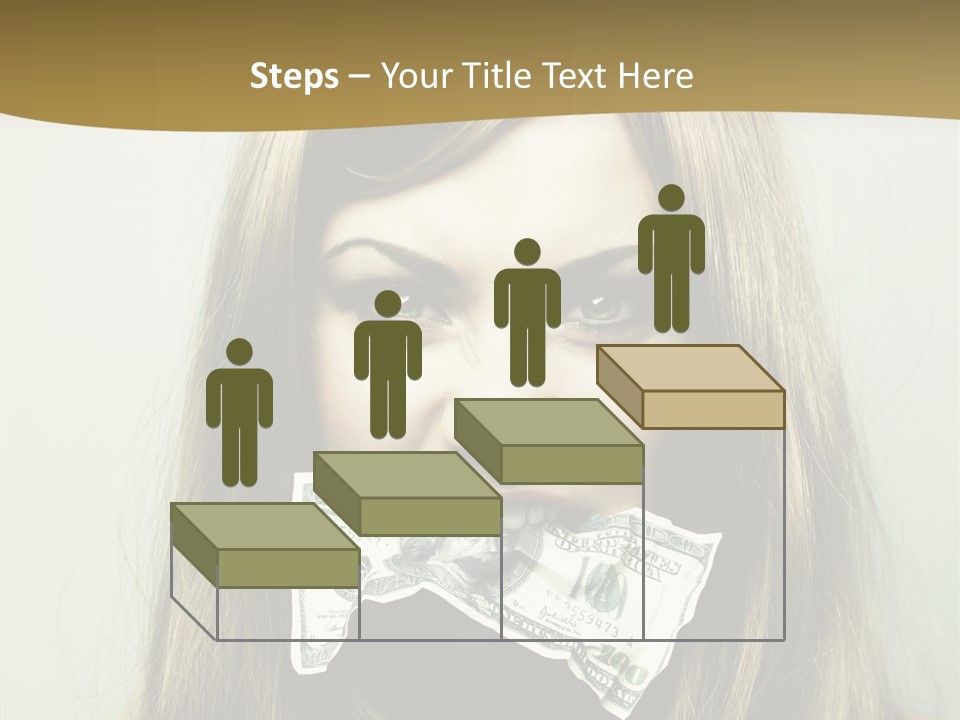 Young Beautiful Finance PowerPoint Template