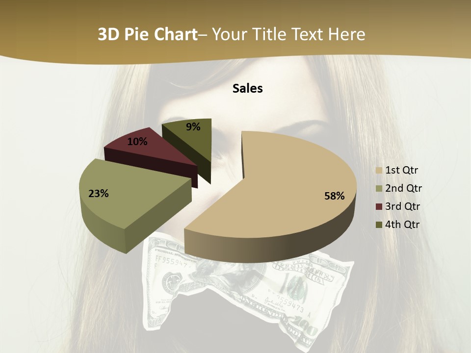 Young Beautiful Finance PowerPoint Template