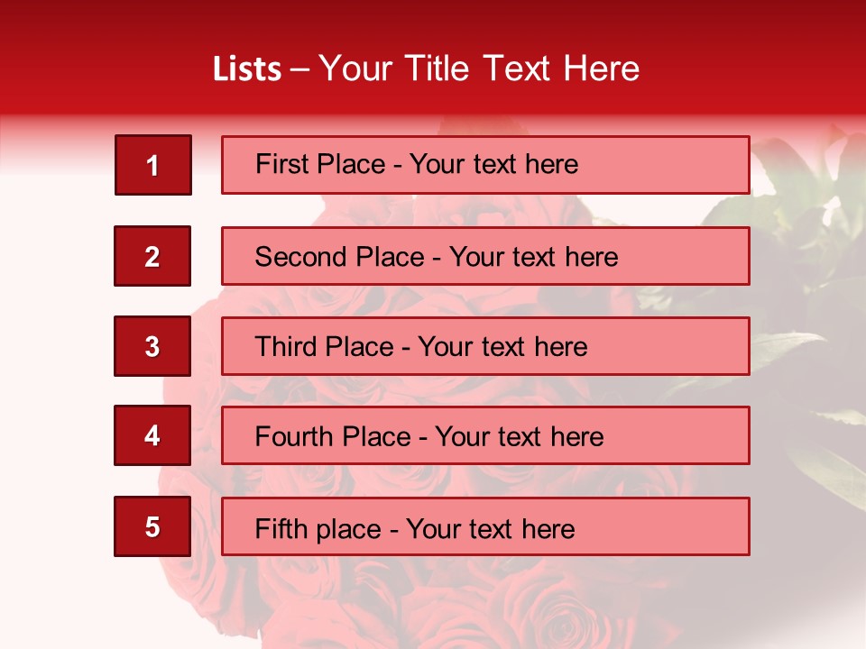 Red Roses PowerPoint Template