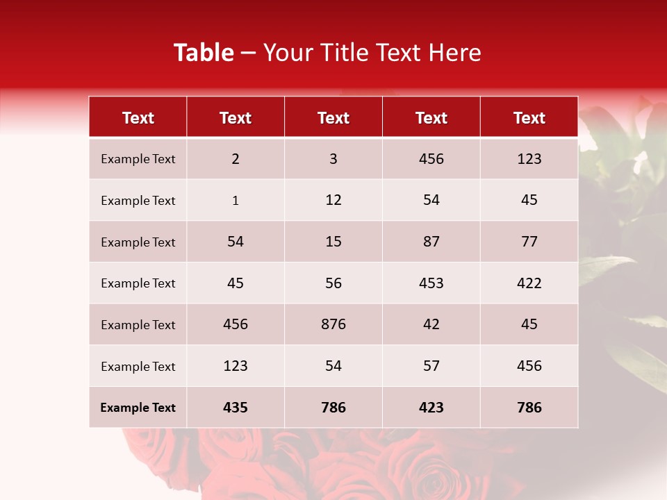 Red Roses PowerPoint Template