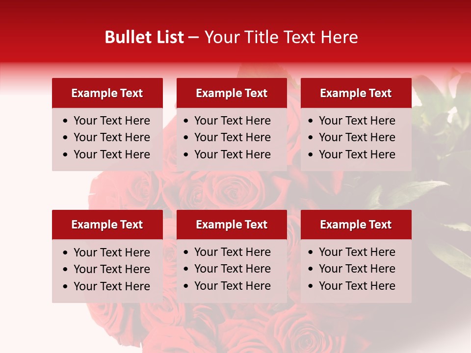 Red Roses PowerPoint Template