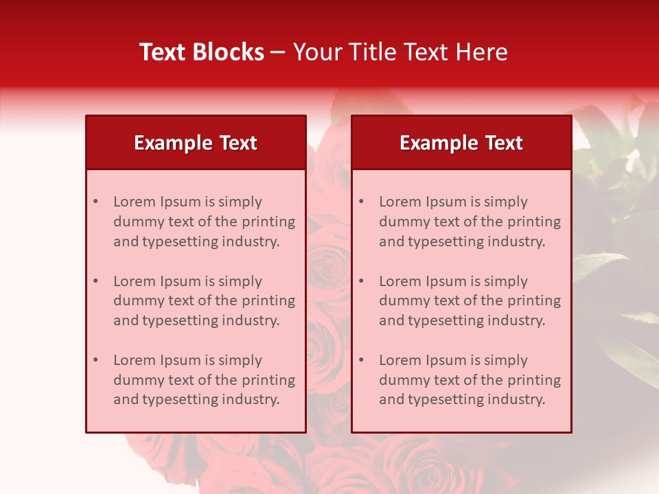 Red Roses PowerPoint Template