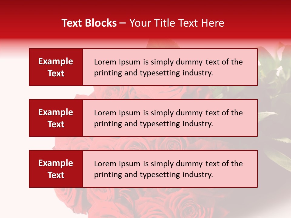 Red Roses PowerPoint Template