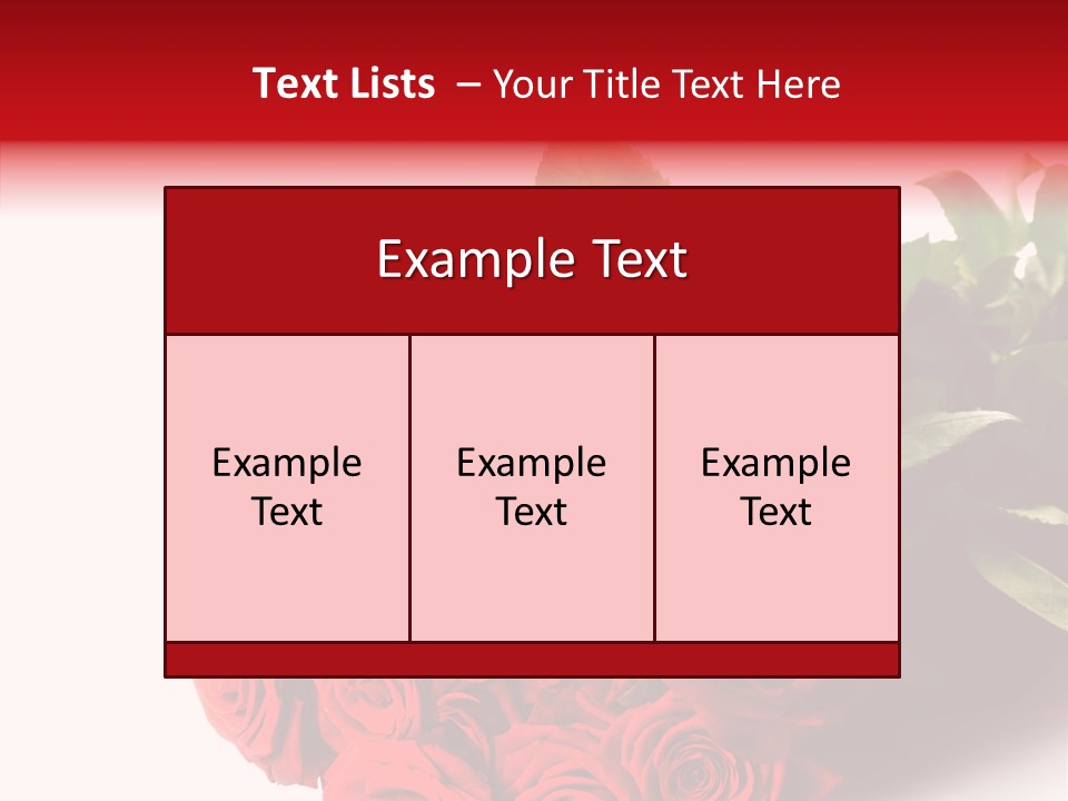 Red Roses PowerPoint Template
