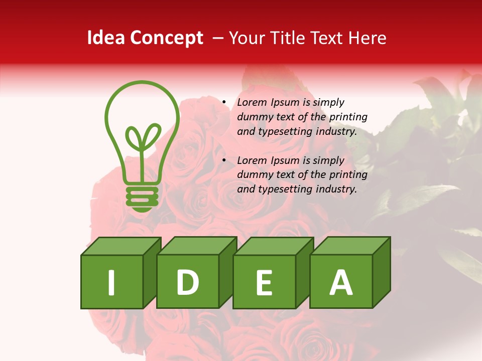 Red Roses PowerPoint Template