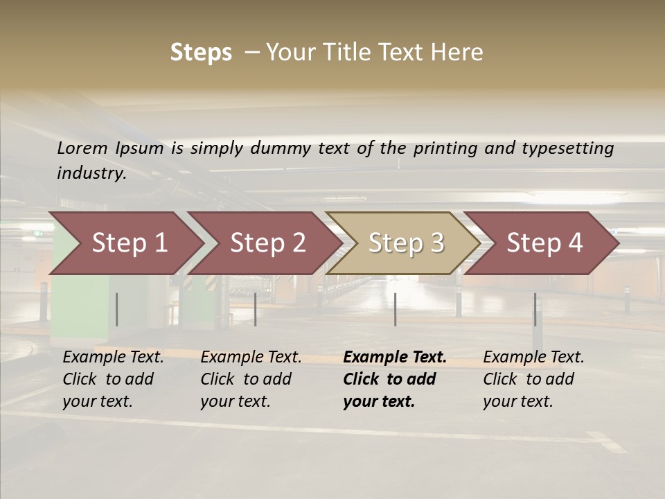 Parking Interior PowerPoint Template