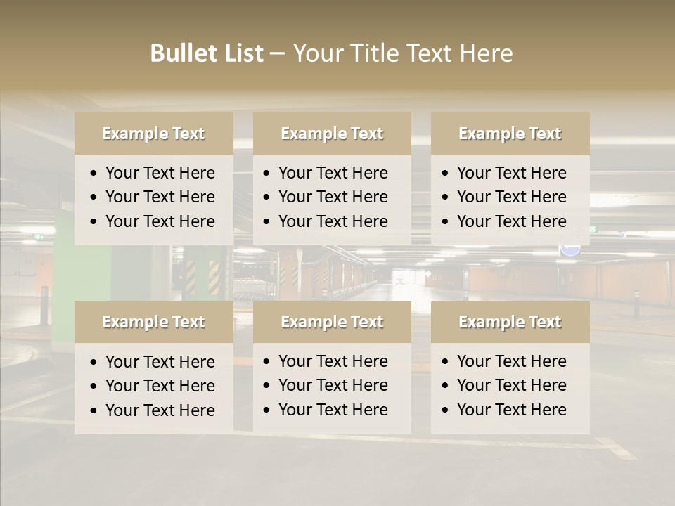 Parking Interior PowerPoint Template