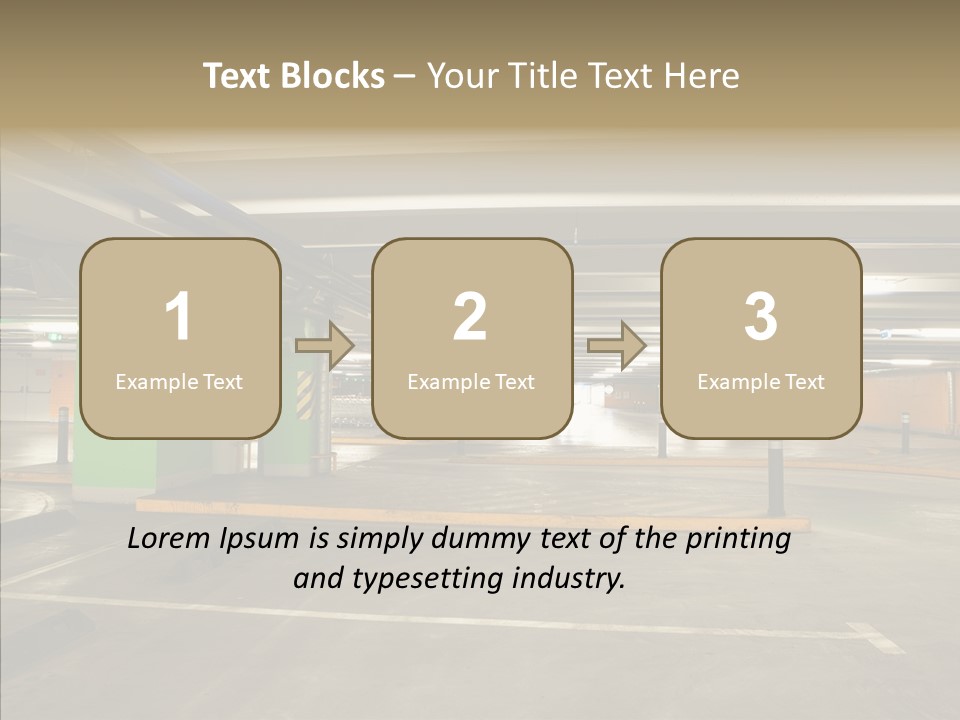 Parking Interior PowerPoint Template
