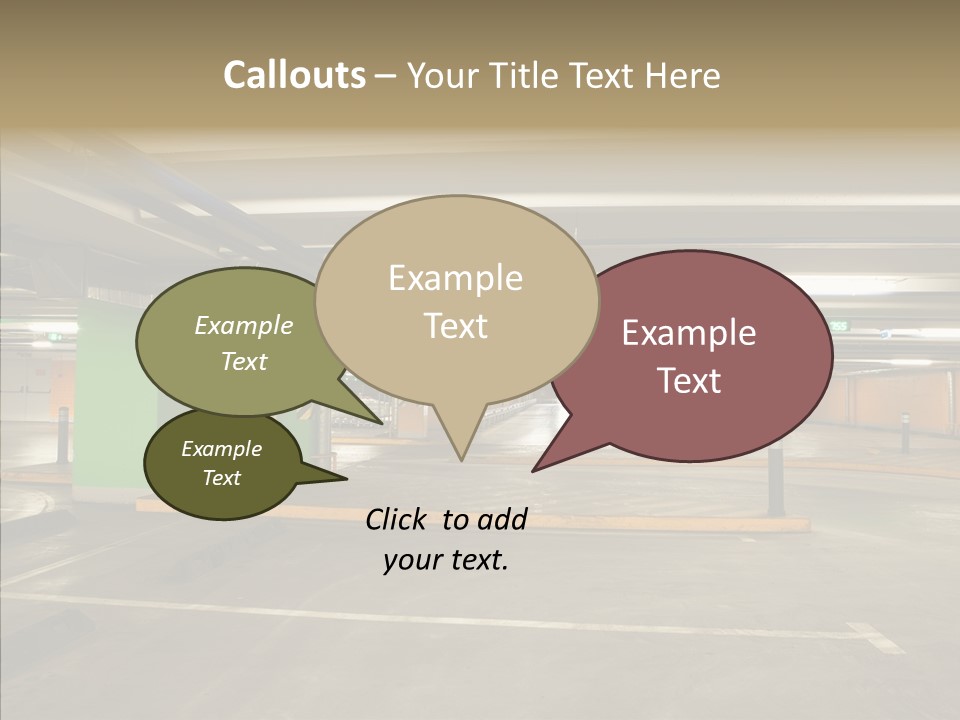 Parking Interior PowerPoint Template
