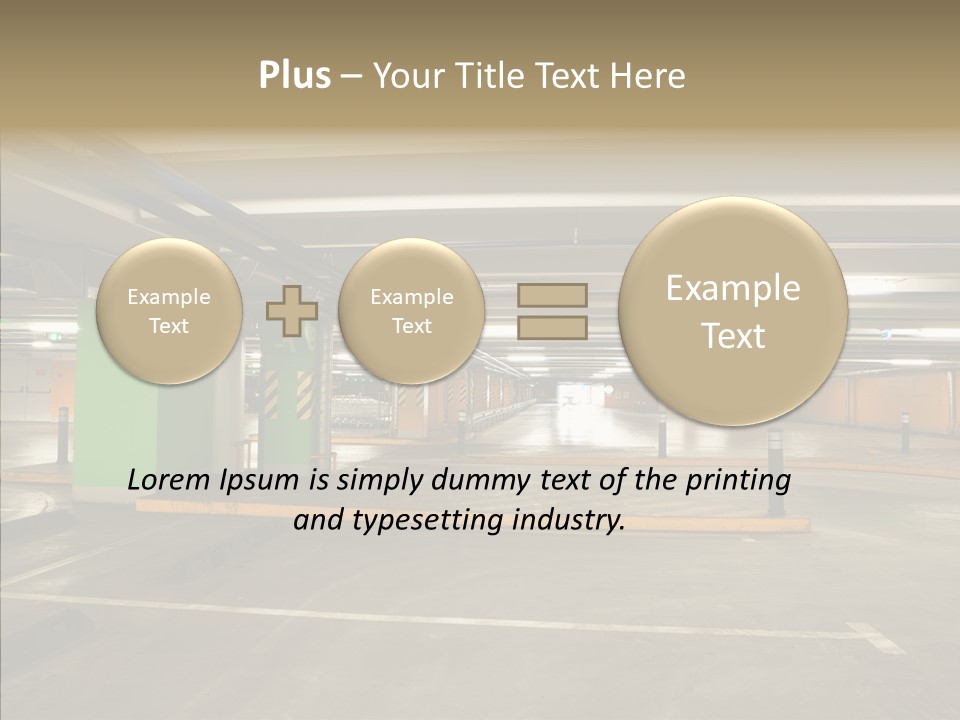 Parking Interior PowerPoint Template