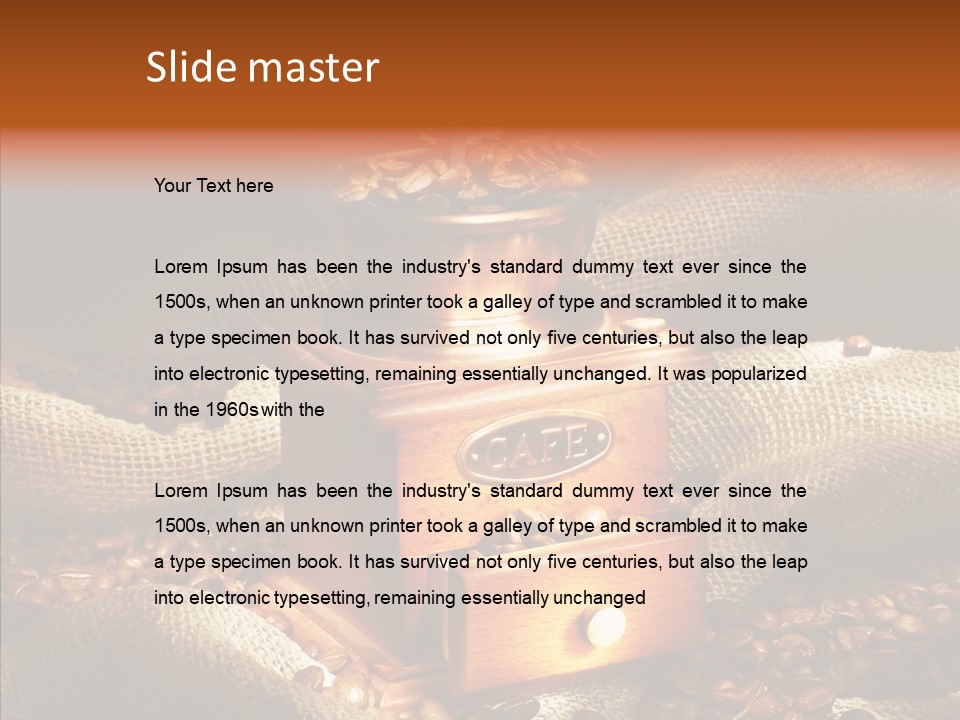 Coffee Store PowerPoint Template