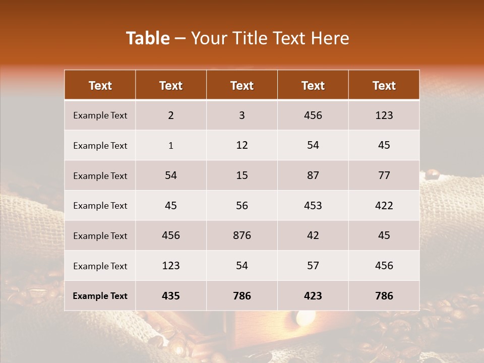 Coffee Store PowerPoint Template