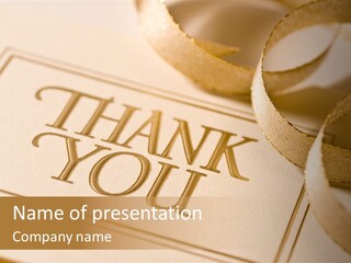 Thank You Note PowerPoint Template