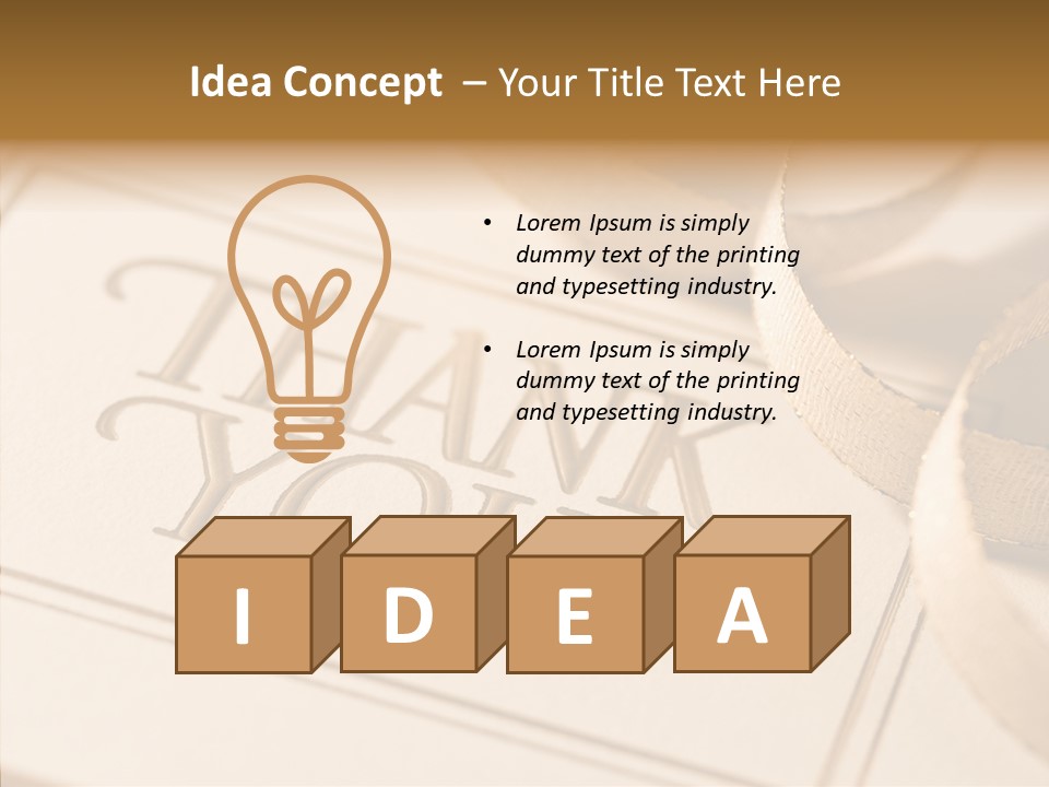 Thank You Note PowerPoint Template