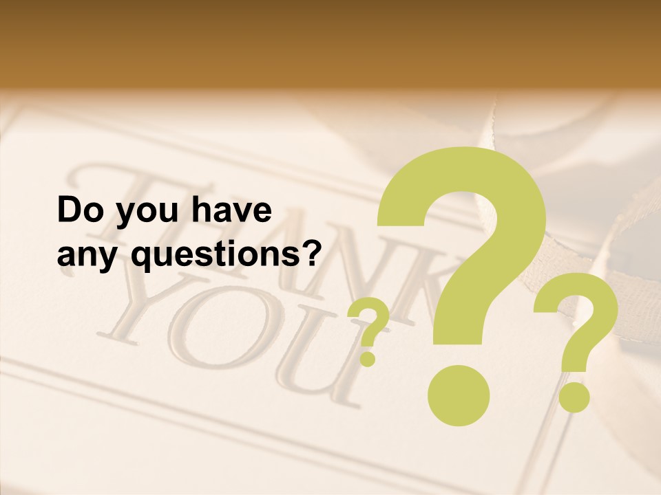 Thank You Note PowerPoint Template