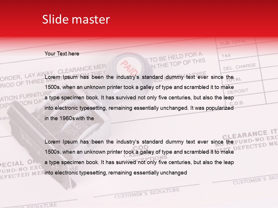 Card Month Date PowerPoint Template