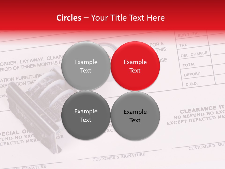 Card Month Date PowerPoint Template