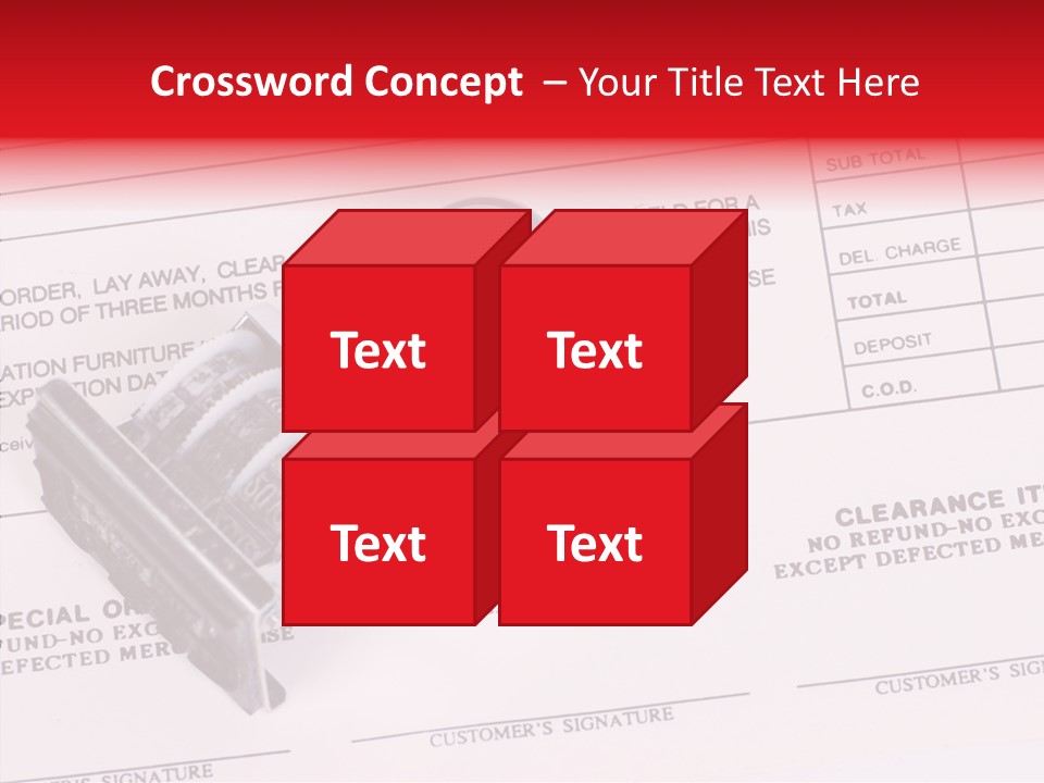 Card Month Date PowerPoint Template