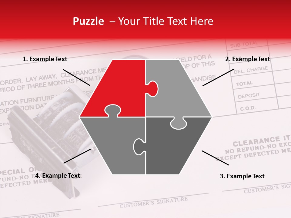 Card Month Date PowerPoint Template