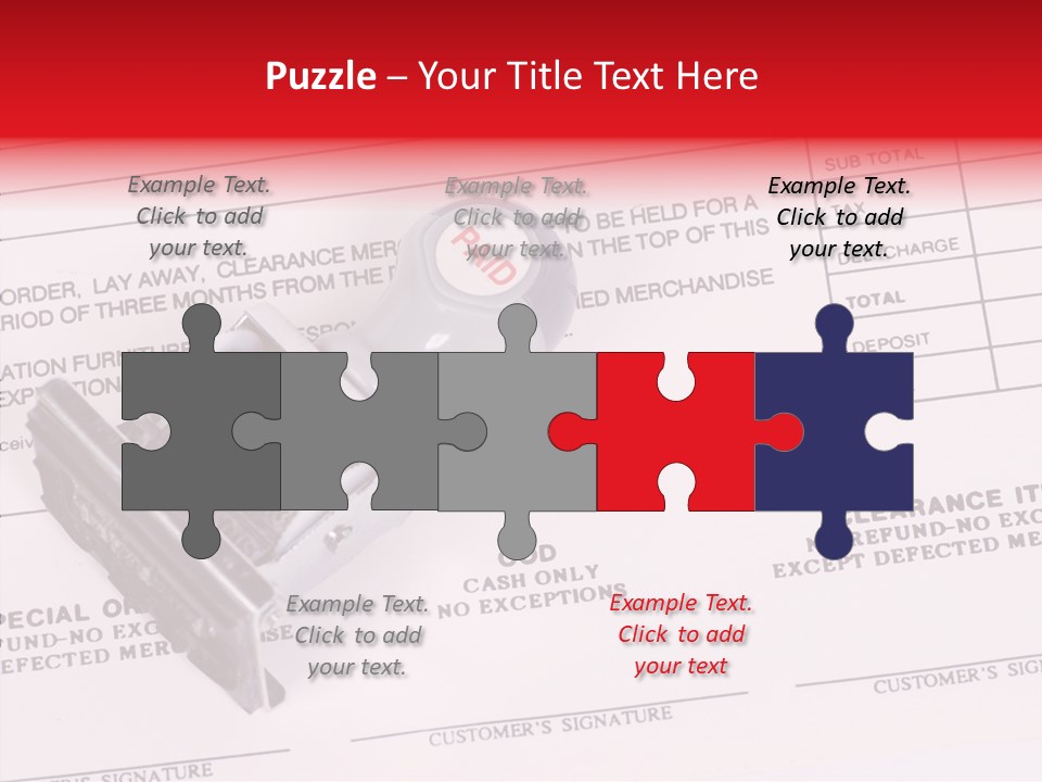 Card Month Date PowerPoint Template