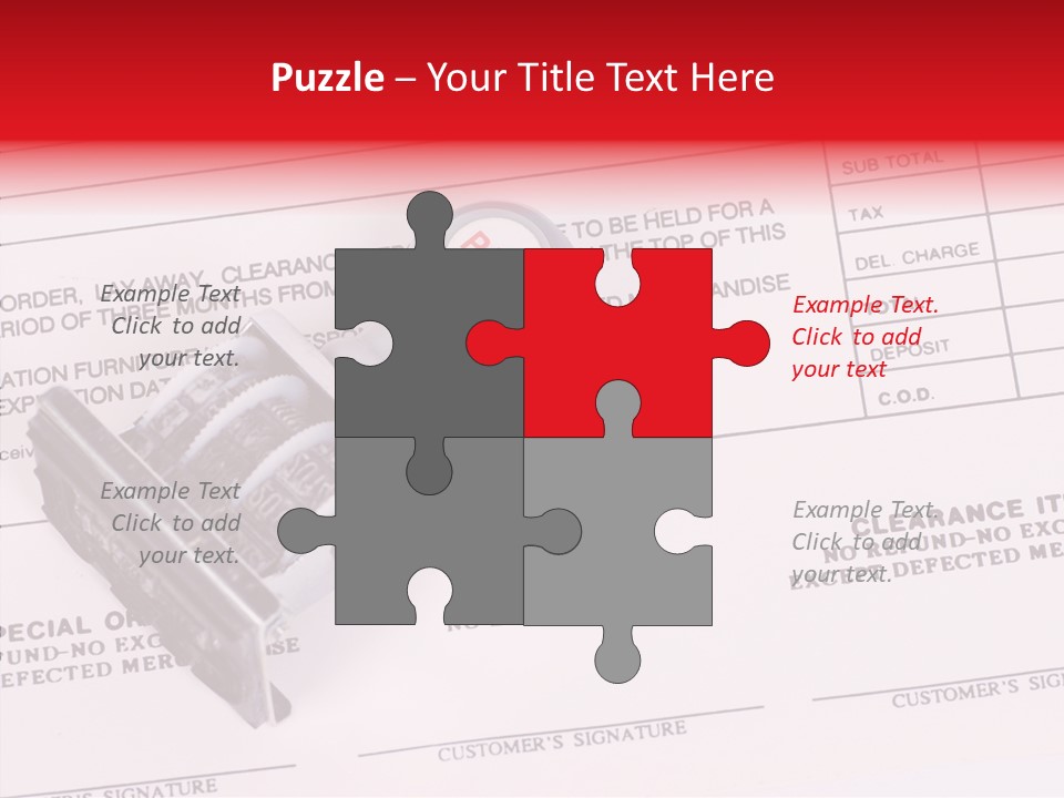 Card Month Date PowerPoint Template