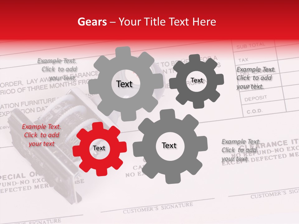 Card Month Date PowerPoint Template