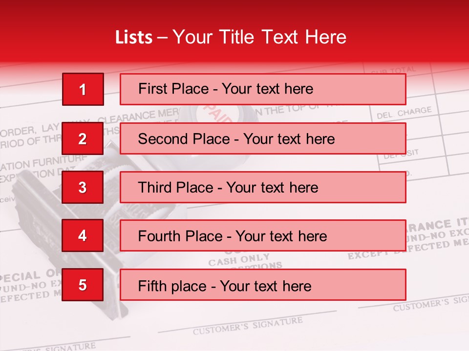 Card Month Date PowerPoint Template