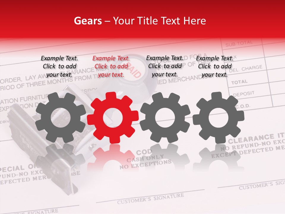 Card Month Date PowerPoint Template