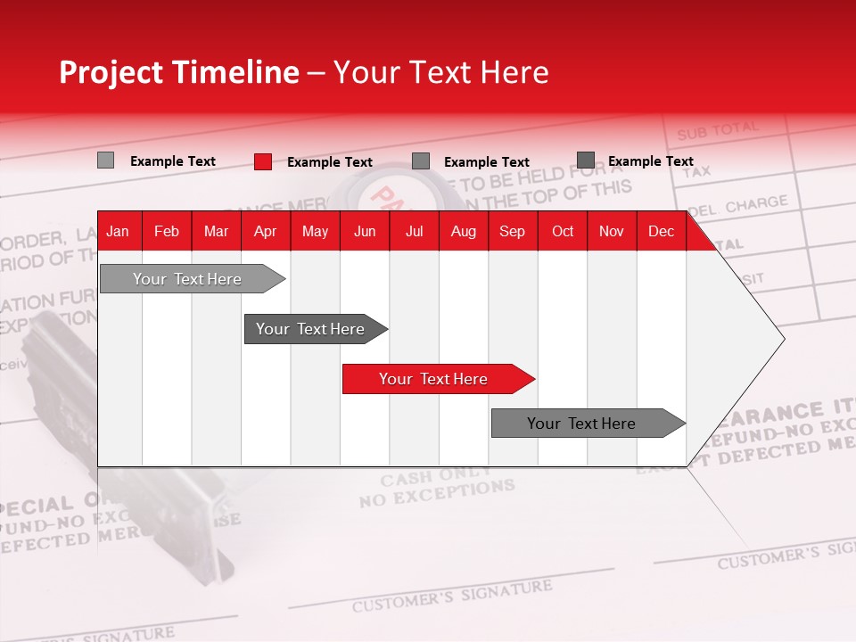 Card Month Date PowerPoint Template