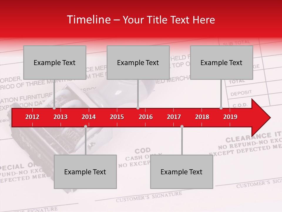 Card Month Date PowerPoint Template
