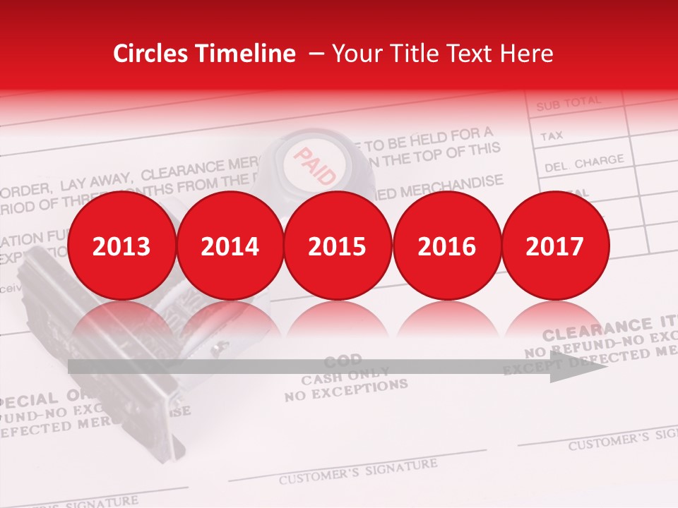 Card Month Date PowerPoint Template