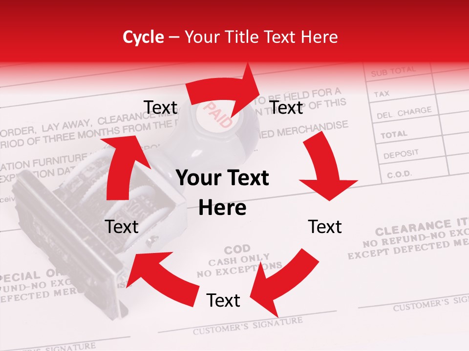 Card Month Date PowerPoint Template