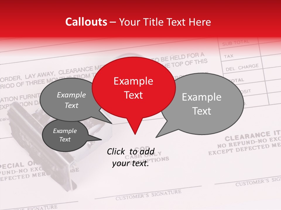 Card Month Date PowerPoint Template