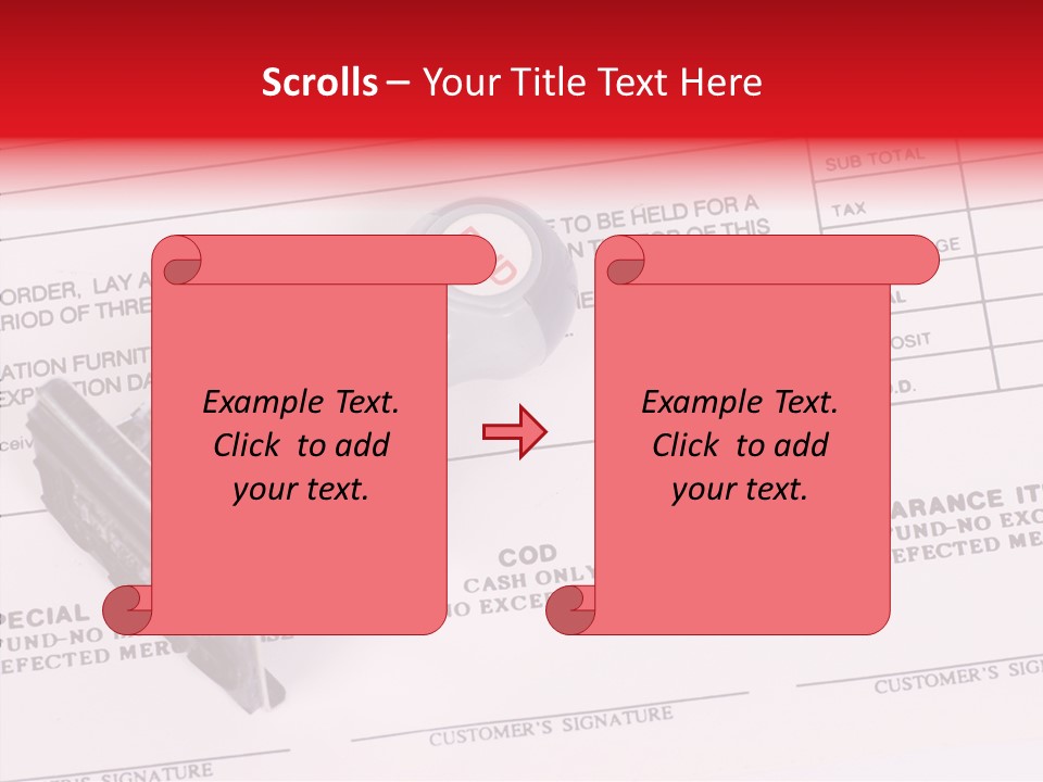 Card Month Date PowerPoint Template