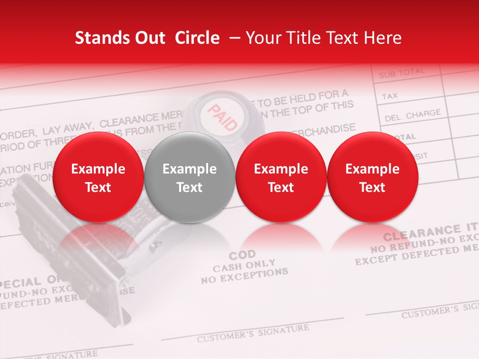 Card Month Date PowerPoint Template