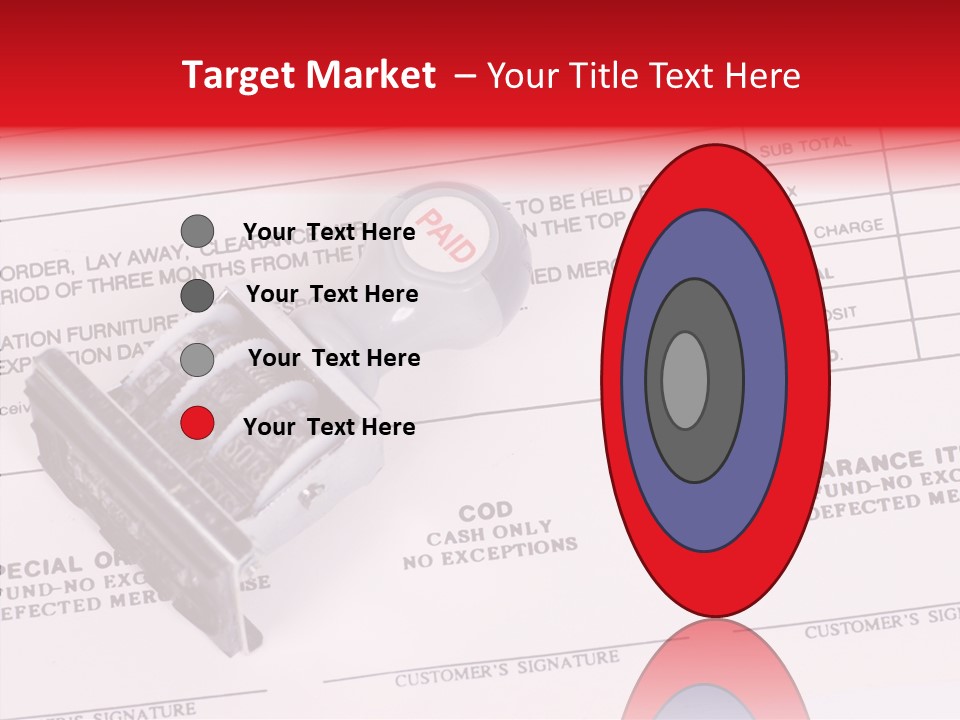 Card Month Date PowerPoint Template