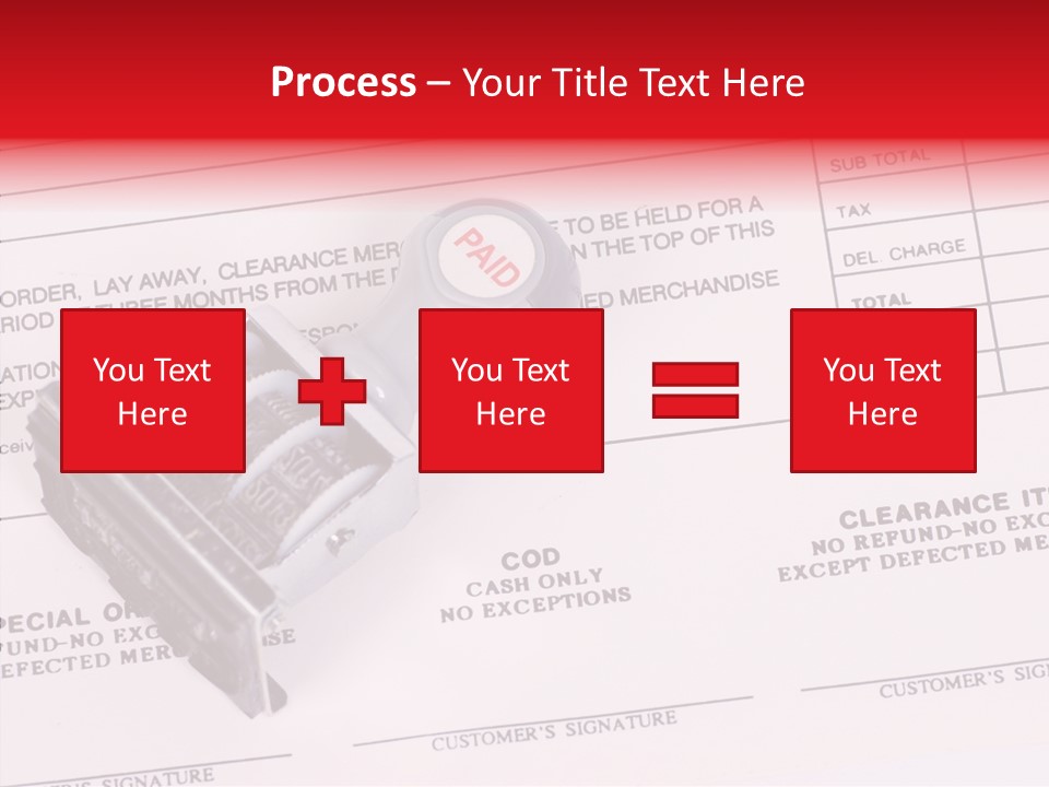 Card Month Date PowerPoint Template