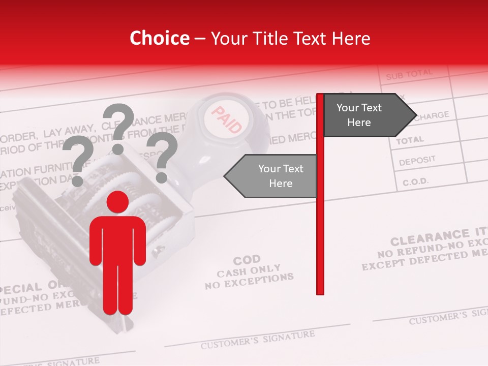 Card Month Date PowerPoint Template