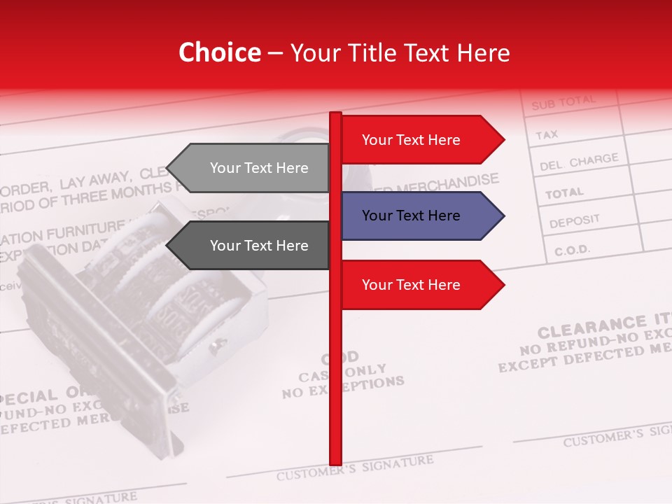 Card Month Date PowerPoint Template