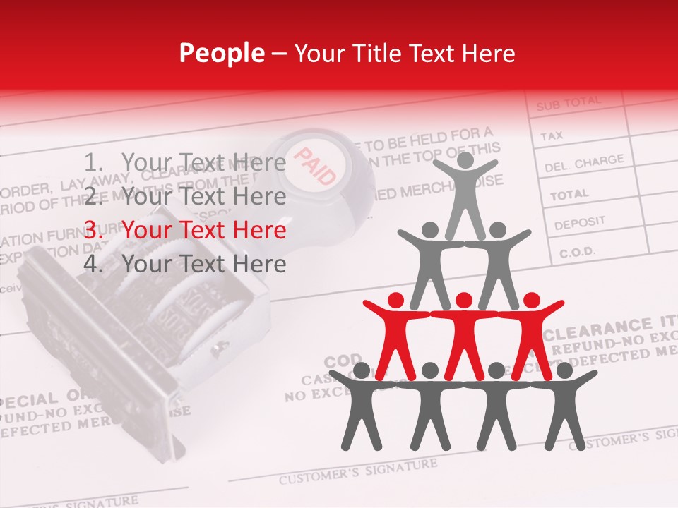 Card Month Date PowerPoint Template