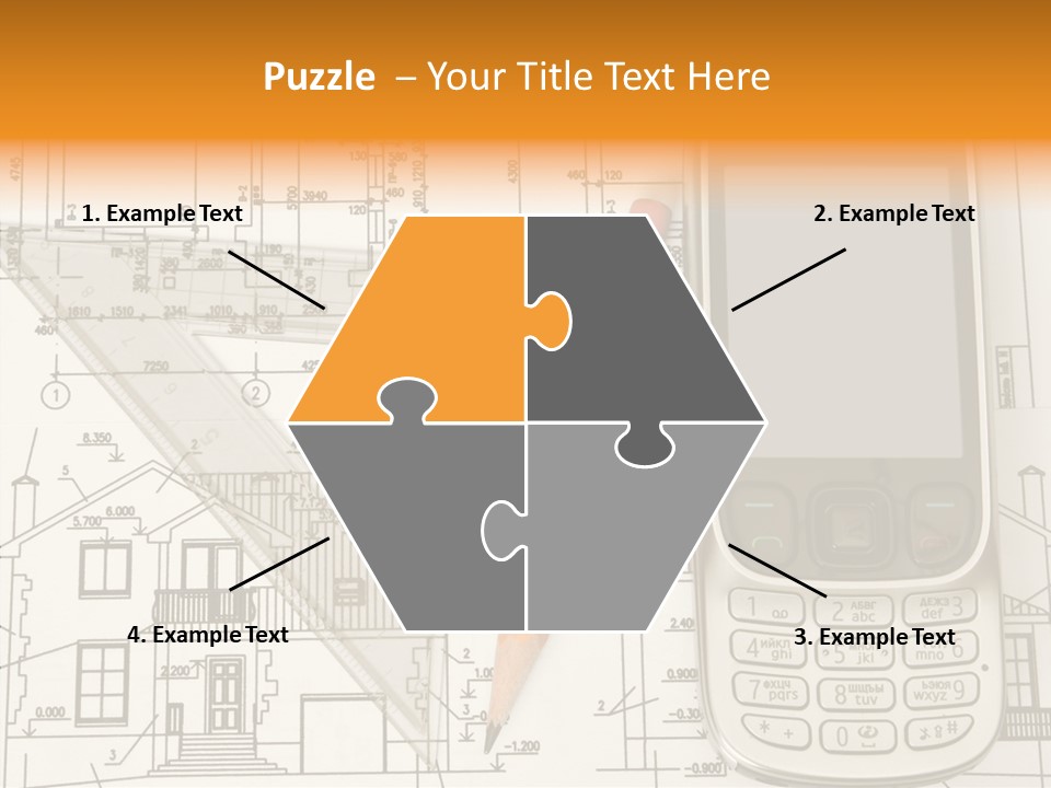 Paperwork Pen Calculator PowerPoint Template