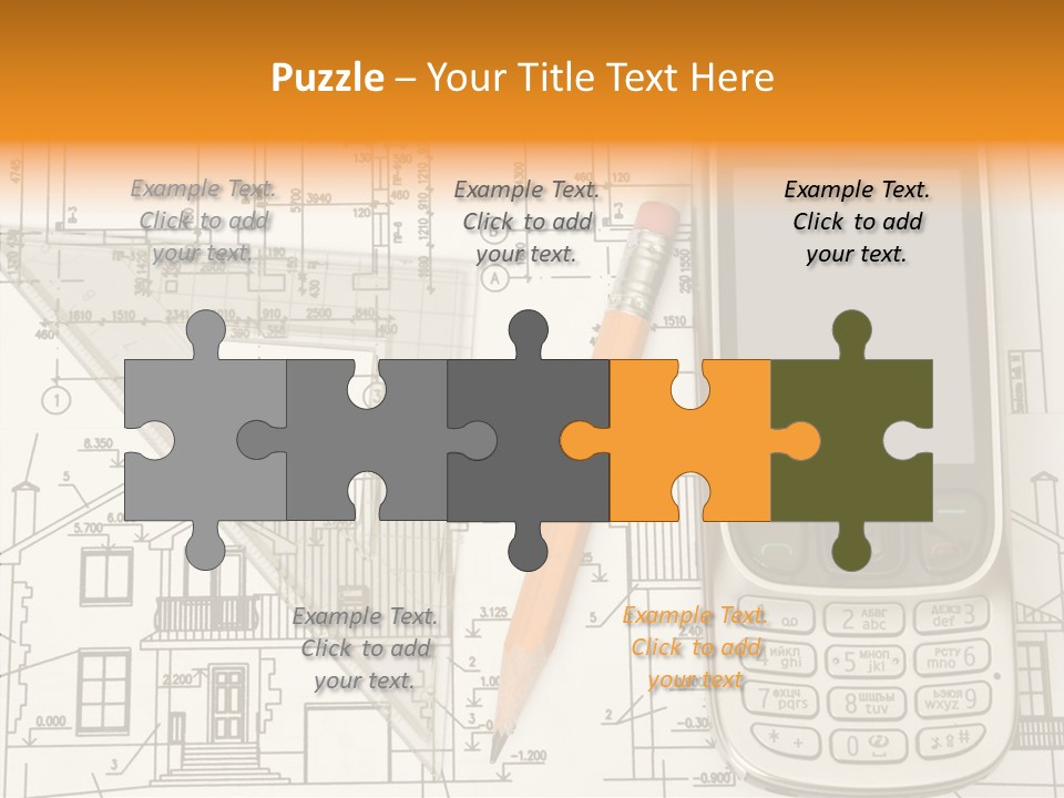 Paperwork Pen Calculator PowerPoint Template