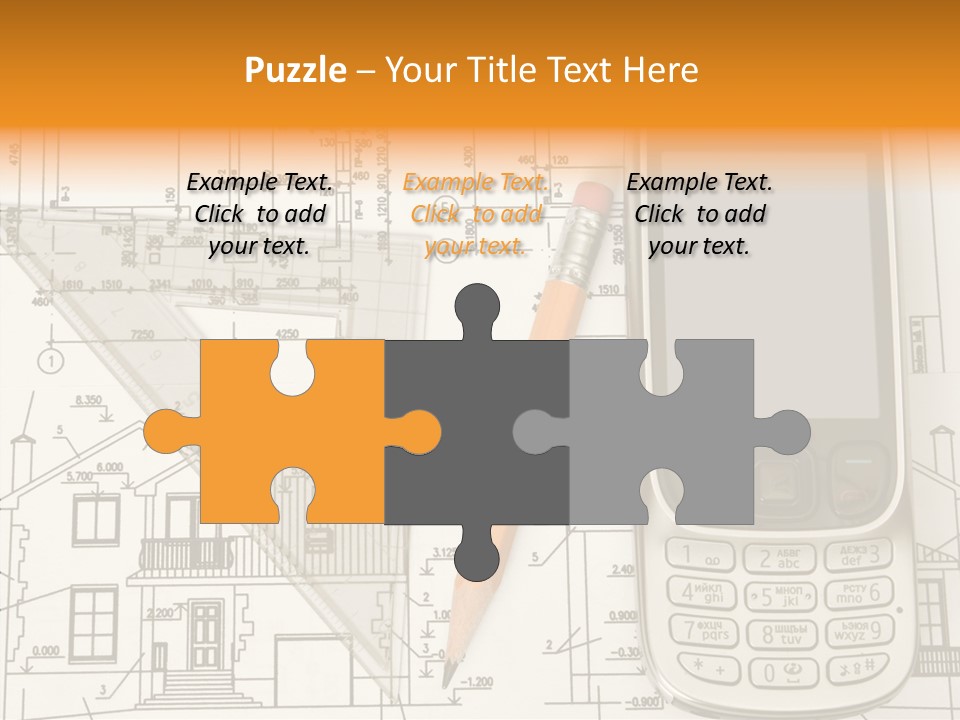 Paperwork Pen Calculator PowerPoint Template